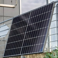 POWERWAY® 2*3in1 Halterung PV-Halterung Balkon Montageset für 2 Solarmodule schwarz