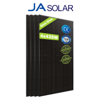 GreenSun Solar Balkonkraftwerk Bifazial 1740W bis zu 2262W mit Hoymiles 1600W Wechselrichter Solaranlage Full Black